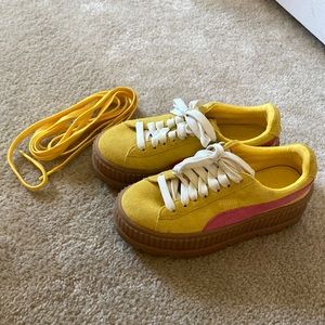 Fenty By Rihanna Suede Platform Sneakers Puma
